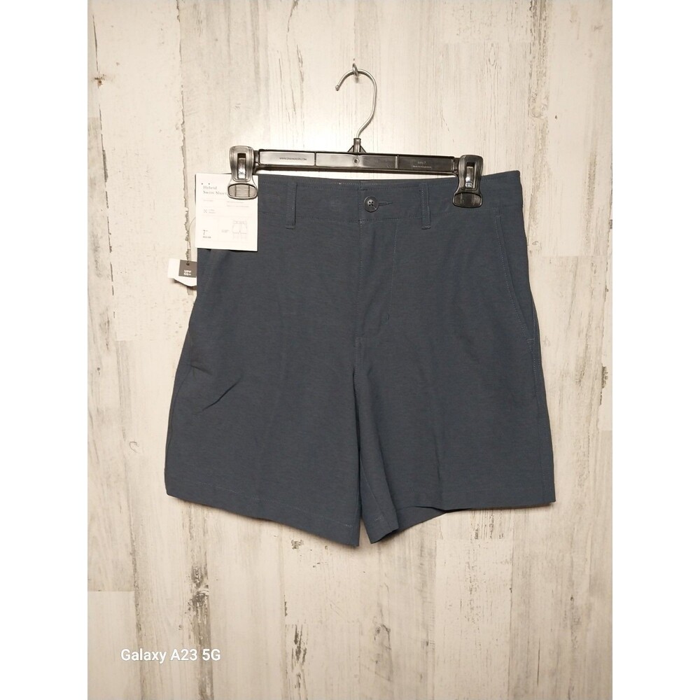 Goodfellow Men's Hybrid Swim Shorts Size 28 Blue UPF 50+